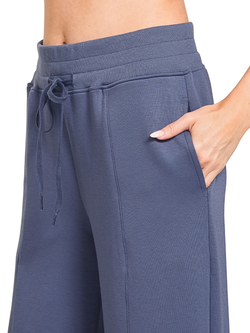 Zenana Scuba Collared Pullover & Center Seam Pants Set🛍️ - Picture 6 of 10